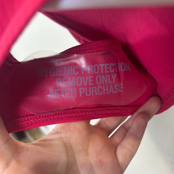 Zimmermann One-Piece Ribbed Deep V Swimsuit Red Women's 2-4 NWT - Picture 7 of 10